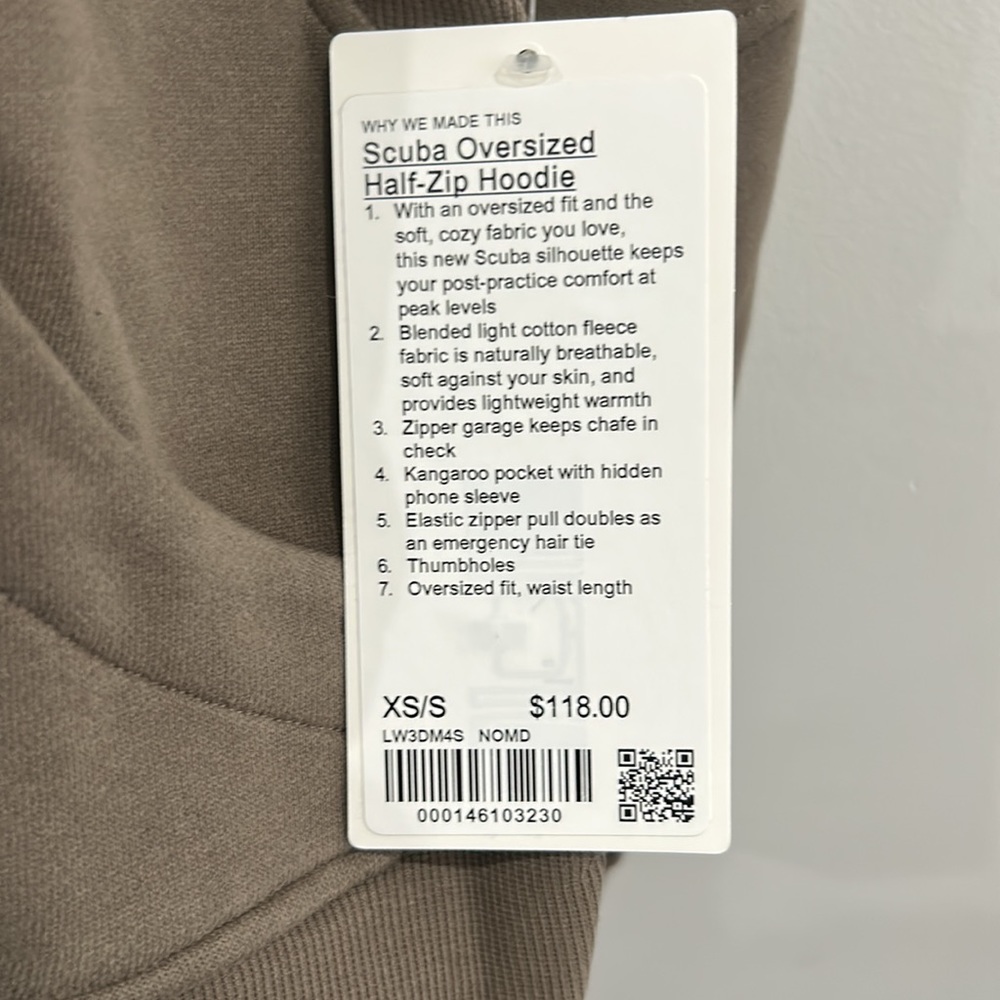 Brand New lululemon Scuba Oversized Half Zip - Picture 3 of 3